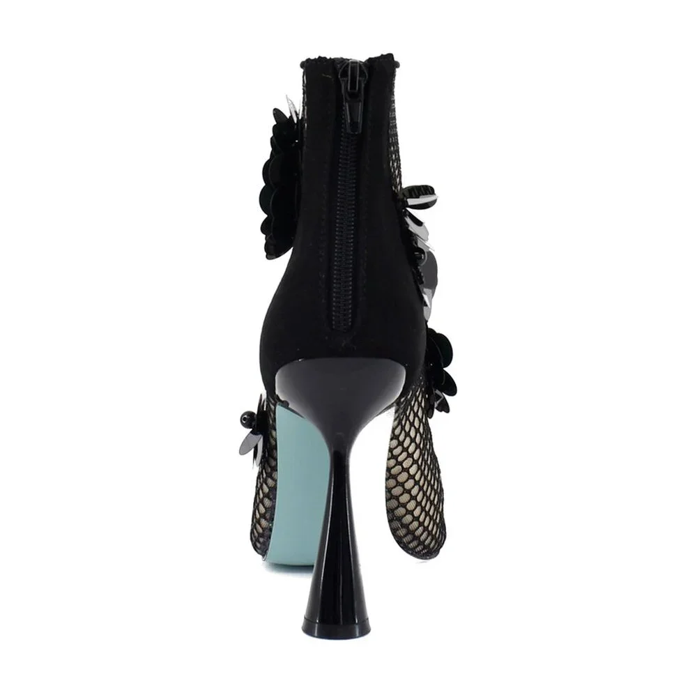 Betsey Johnson Women's Navey Embellished Dress Booties Size 6 - H100 - Picture 6 of 6